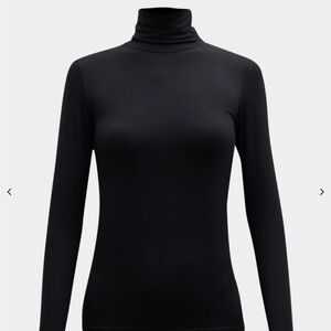 MAJESTIC FILATURES SOFT TOUCH JERSEY TURTLENECK BLACK SZ 1 RETAIL $195